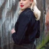 Fashion Rock-a-Booty Sadie Jacket In Donkerdenim