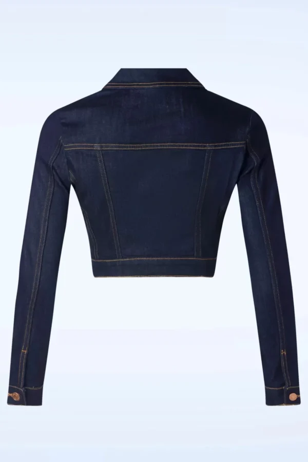 Fashion Rock-a-Booty Sadie Jacket In Donkerdenim