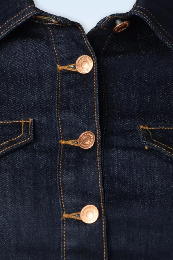 Fashion Rock-a-Booty Sadie Jacket In Donkerdenim