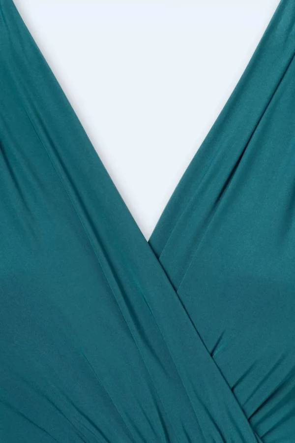 Clearance Vintage Chic for Topvintage Sadie Swing Jurk In Groenblauw