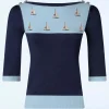 Cheap Vixen Sail Away Trui In Blauw