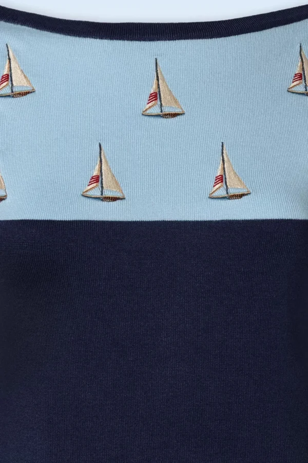 Cheap Vixen Sail Away Trui In Blauw