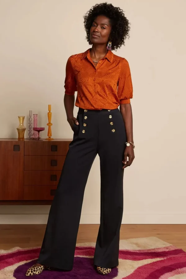 Best Sale King Louie Sally Broadway Pantalon In Zwart