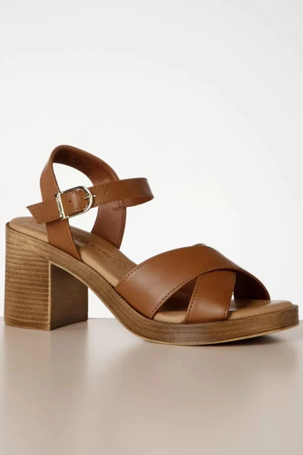 Cheap Tamaris Sarah Blokhak Sandalen In Bruin
