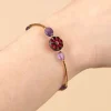 Store Urban Hippies Sassy Ametista Armband In Goud En Paars