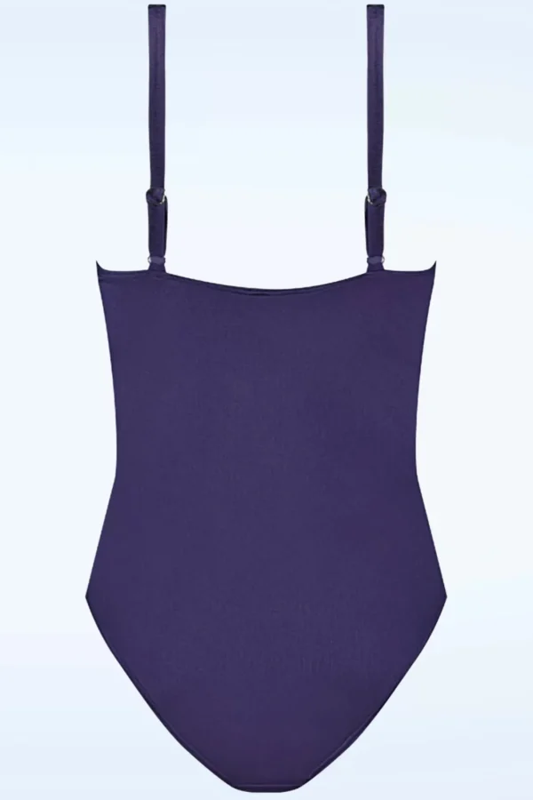Cheap Cyell Satin Padded Badpak In Navy Blauw