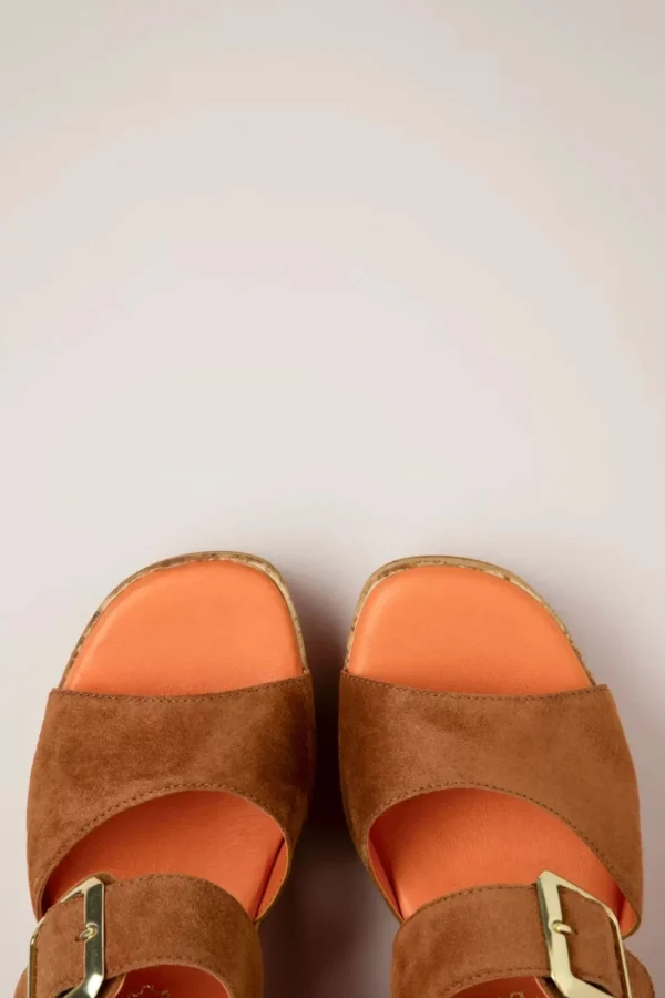 Flash Sale Tamaris Savannah Suede Sleehakken In Cognac