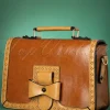 Discount Banned Retro Scandal Office Handtas In Camel En Cognac