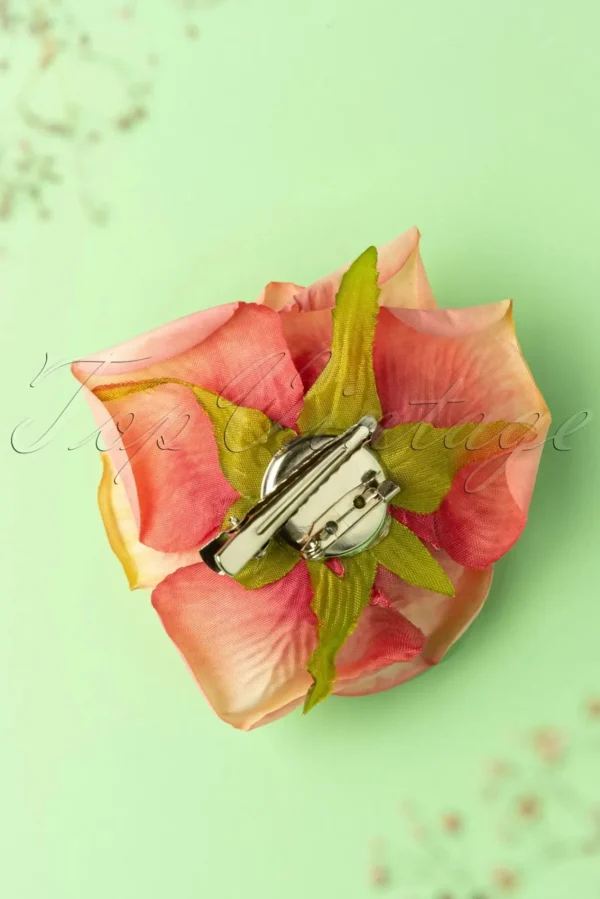 Best Banned Retro Scented Love Flower Haarclip In Koraal