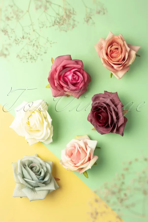 Best Banned Retro Scented Love Flower Haarclip In Koraal