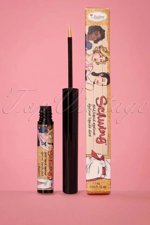 Sale The Balm Schwing Liquid Eyeliner In Schwing Gold