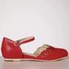 Best Sale Charlie Stone Siena Ballerina Flats In Rood