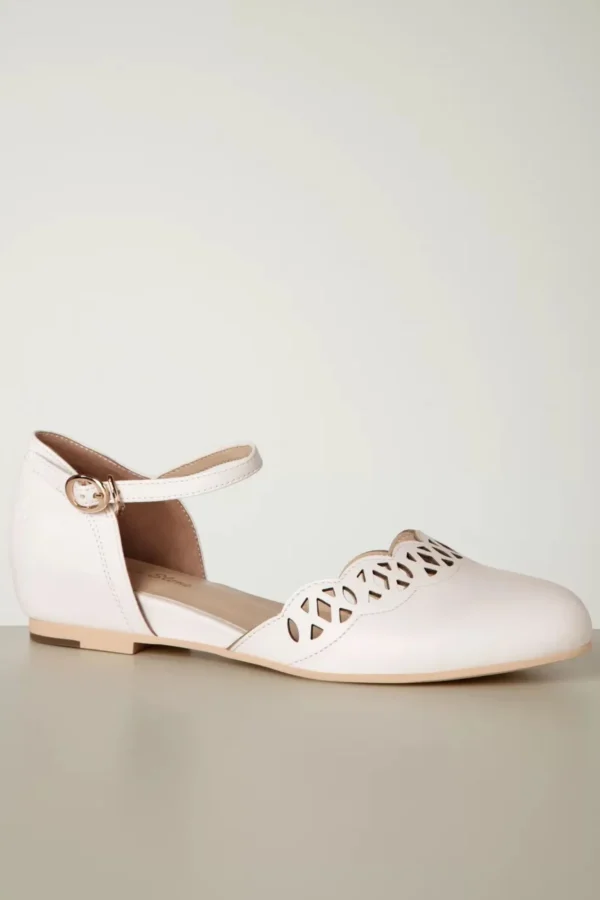 Best Charlie Stone Siena Ballerina Flats In Chiffon Wit