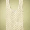 Outlet Compania Fantastica Small Crochet Tas In Creme