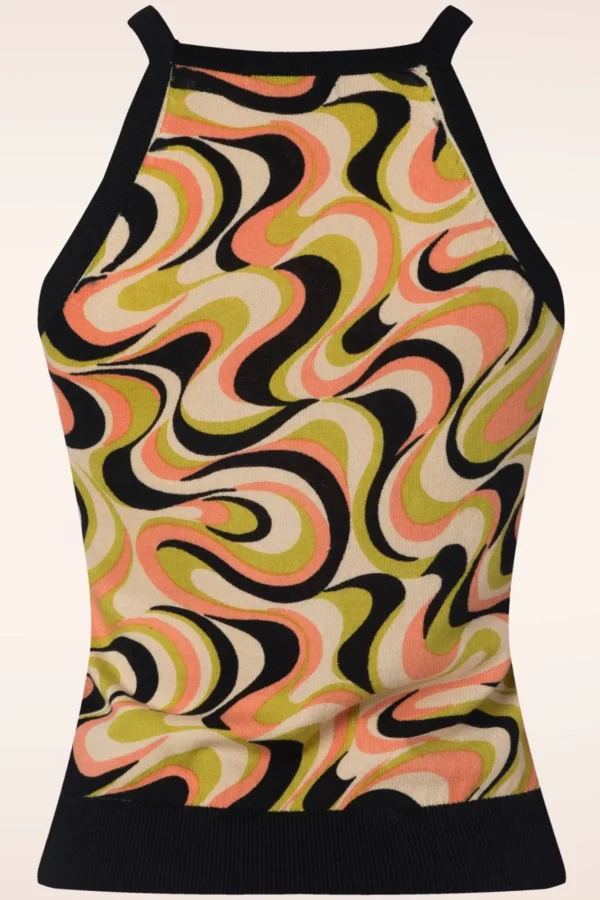 Best Sale King Louie Sofie Manic Top In Spring Geel