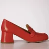 Fashion Miz Mooz Soren Loafer Style Pumps In Scarlet Rood