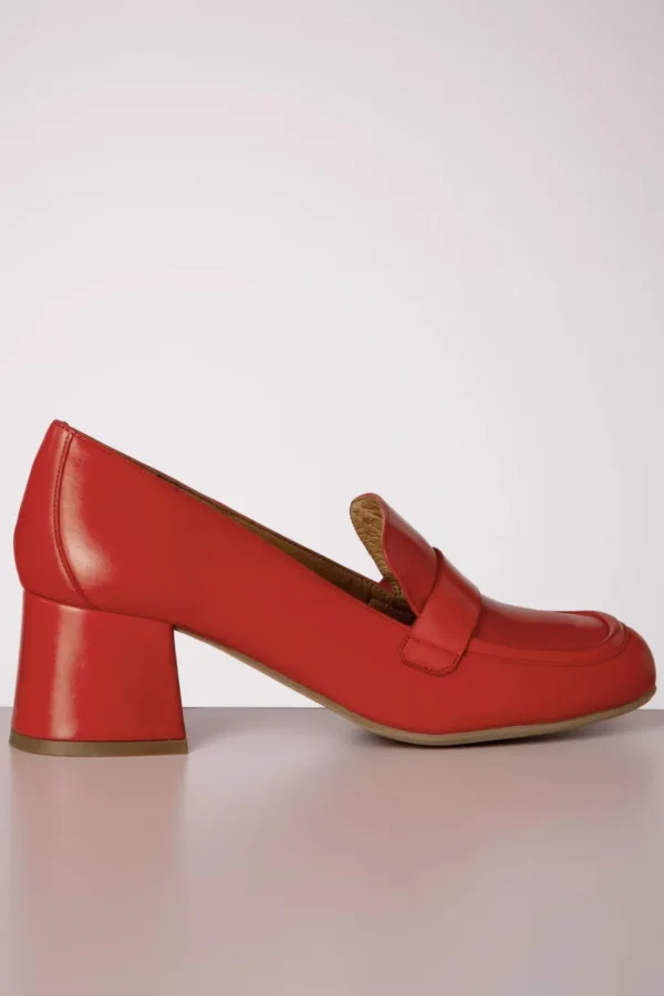 Fashion Miz Mooz Soren Loafer Style Pumps In Scarlet Rood