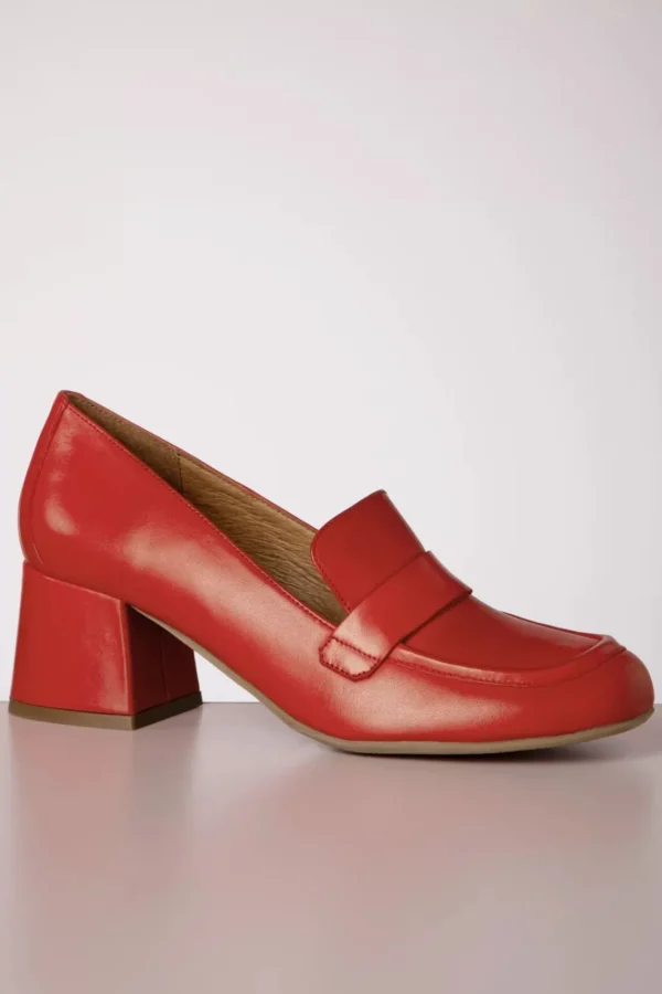 Fashion Miz Mooz Soren Loafer Style Pumps In Scarlet Rood