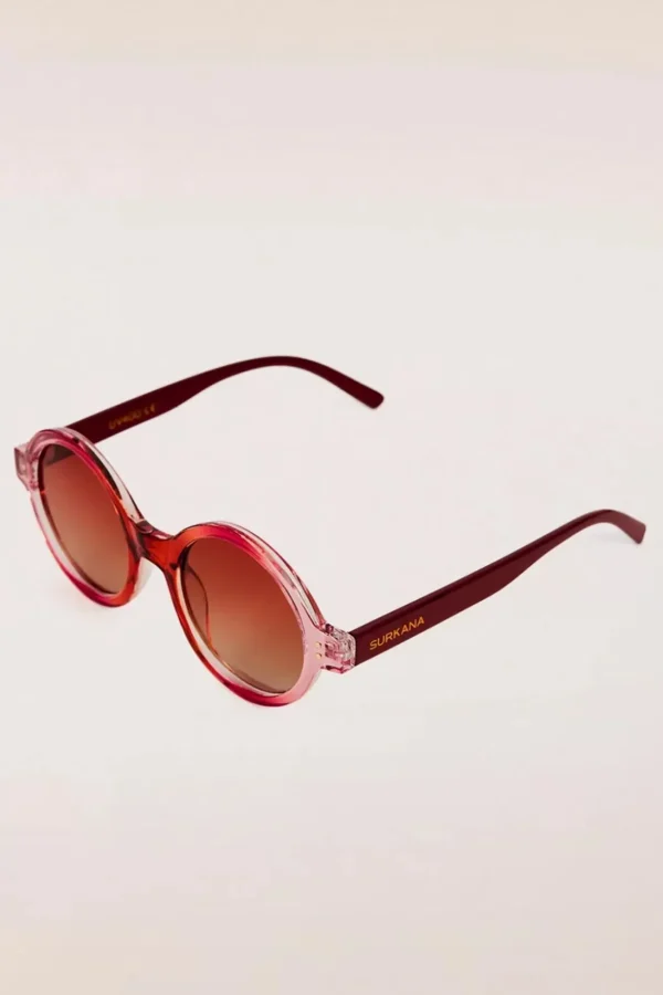 Store Surkana Stay Shady Ronde Zonnebril In Rood