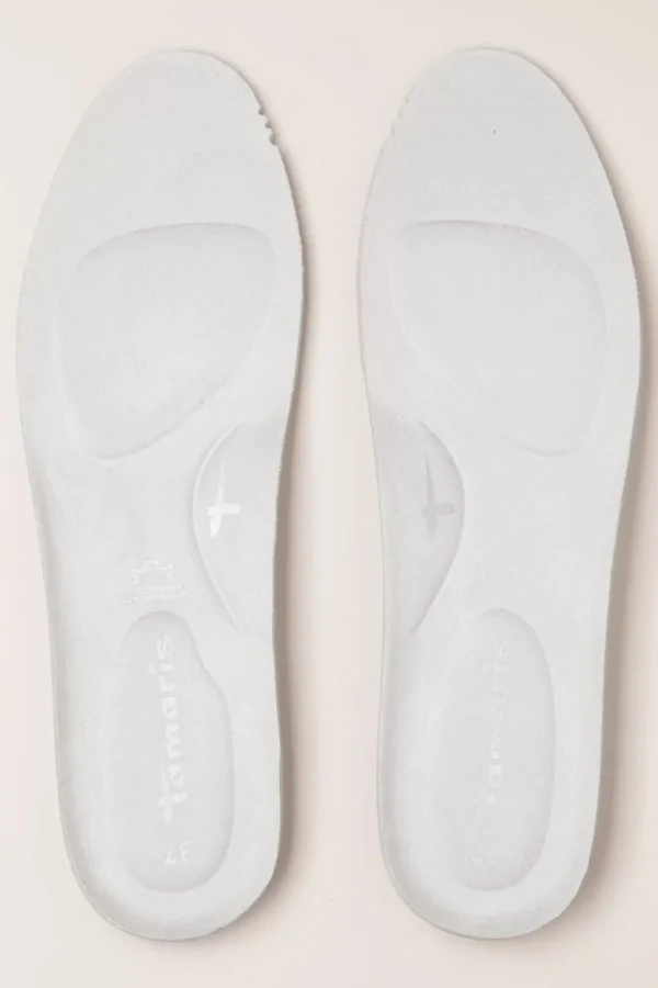 Store Tamaris Steffi Lederen Sneakers In Wit