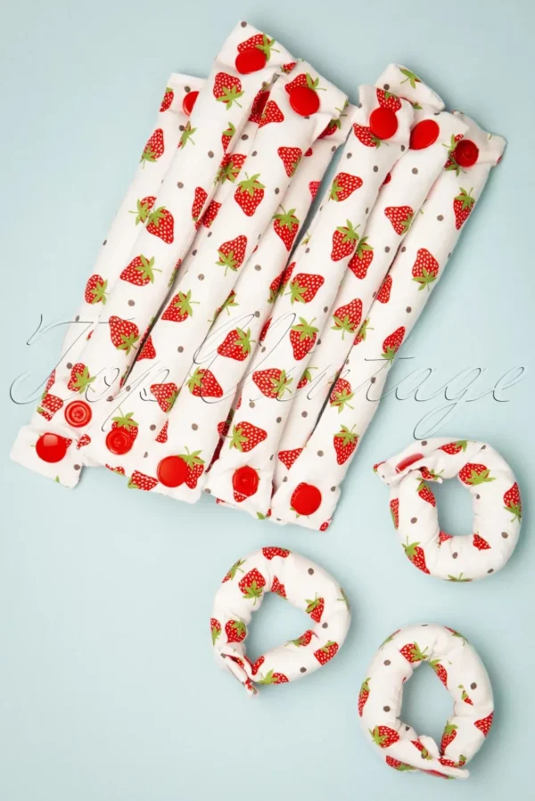 Best Lieblingsstucke By JuttaVerena Strawberry Fields - Set Van 12 Krulspelden In Wit