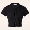 Best Sale Banned Retro Summer Ahoy Blouse In Zwart