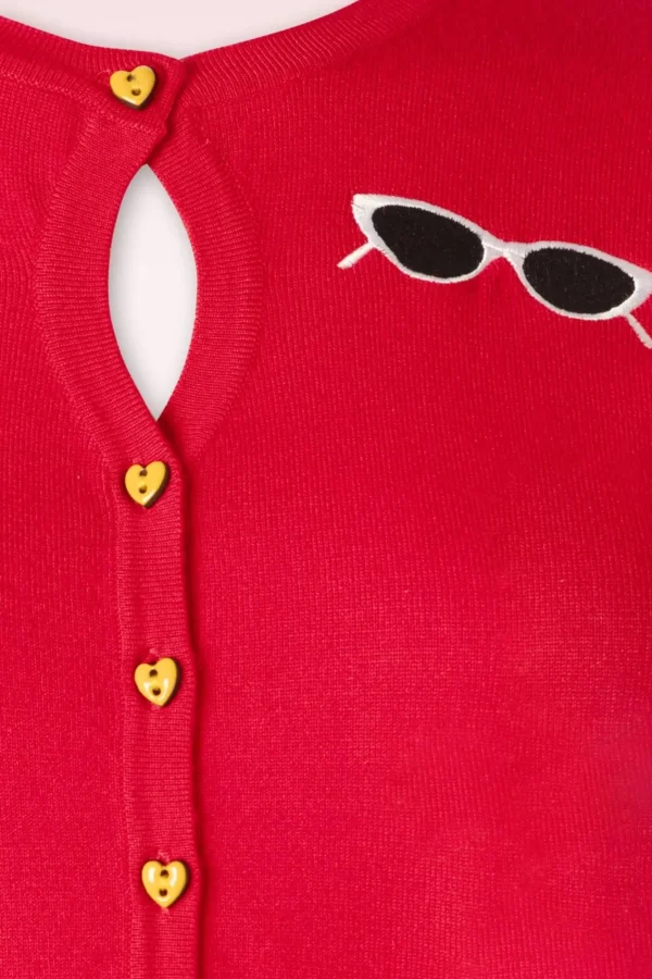 Sale Banned Retro Summer Lovin' Cardigan In Rood