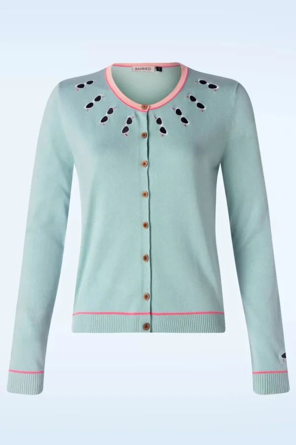 Store Banned Retro Summer Shade Chic Vestje In Mint