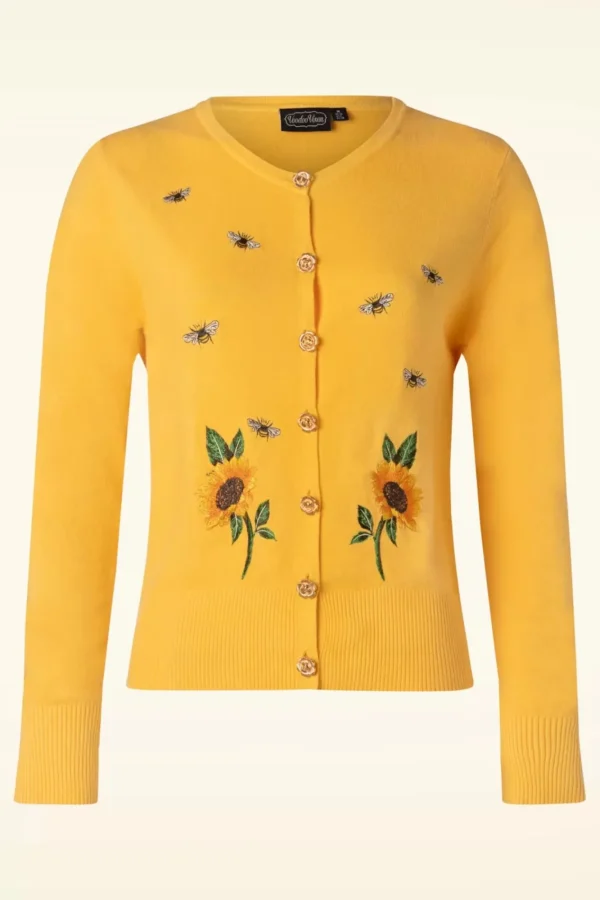 Online Vixen Sunflower And Bee Geborduurd Vest