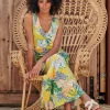 Shop Smashed Lemon Tasia Tropische Maxi Jurk In Multi