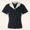 Hot Collectif Clothing Taylor Blouse In Zwart