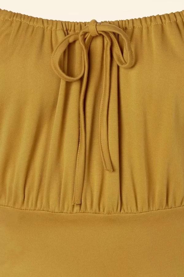Discount Vixen Tessy Swingjurk In Mosterdgeel