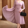 Shop Vintage Diva The Patrizia Penciljurk In Zachtroze