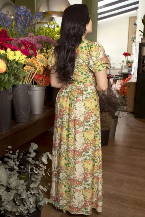 Shop Topvintage Boutique Collection Topvintage Exclusive ~ Phoebe Maxi Jurk In Multi