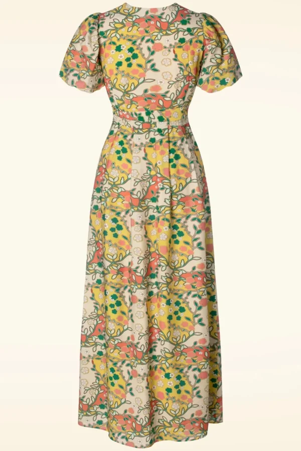Shop Topvintage Boutique Collection Topvintage Exclusive ~ Phoebe Maxi Jurk In Multi