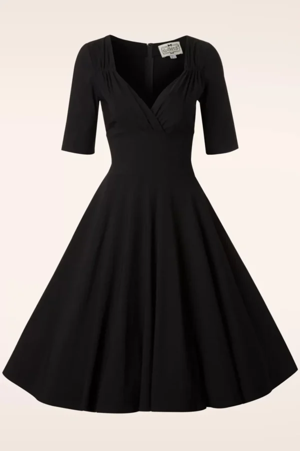 Discount Collectif Clothing Trixie Doll Swing Jurk In Zwart