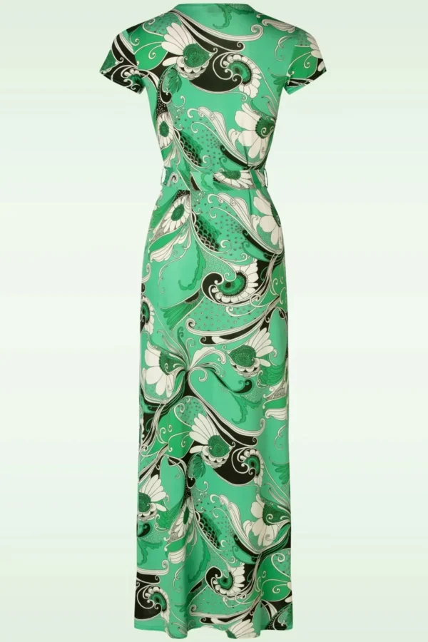 Cheap Vintage Chic for Topvintage Valerie Maxi Jurk In Groen