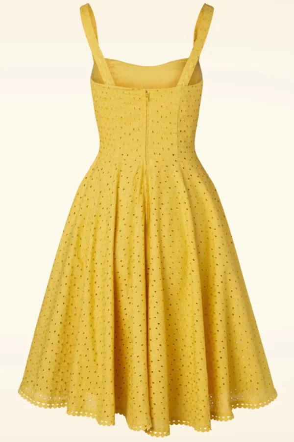 Best Timeless Valerie Swing Jurk In Mosterd