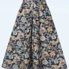 Sale Miss Candyfloss Vania Lee Floral Skirt In Navy