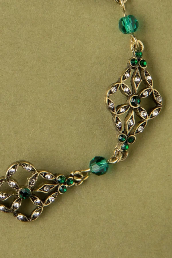 Best Lovely Victoriaanse Filigraanarmband In Smaragd