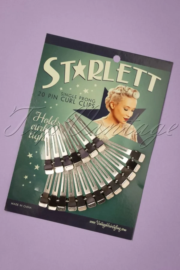 Online Lauren Rennells Vintage Haarstyling: Starlett Single Prong Pin Curl Clips