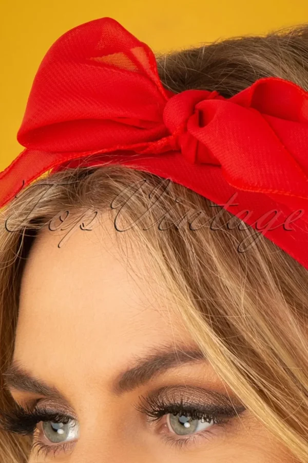 Best ZaZoo Vintage Retro Haarsjaal In Rood