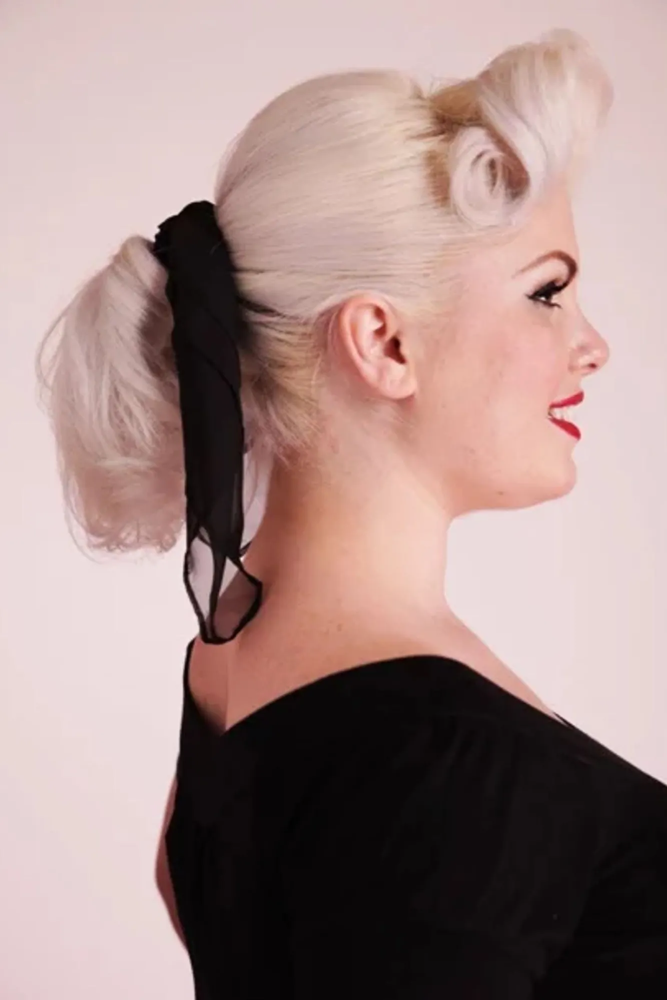 Flash Sale ZaZoo Vintage Retro Haarsjaal In Zwart