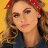 Best Sale ZaZoo Vintage Retro Polka Dot Haarsjaal In Rood