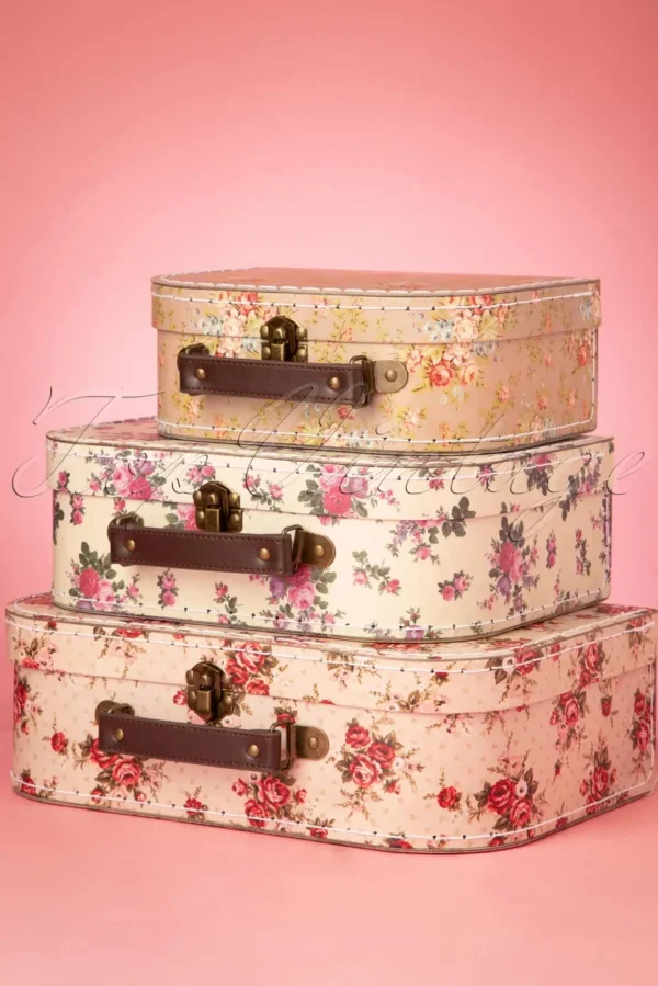Clearance Sass & Belle Vintage Rose Kofferset