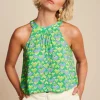 Best Sale King Louie Virna Cocktail Top In Simply Groen