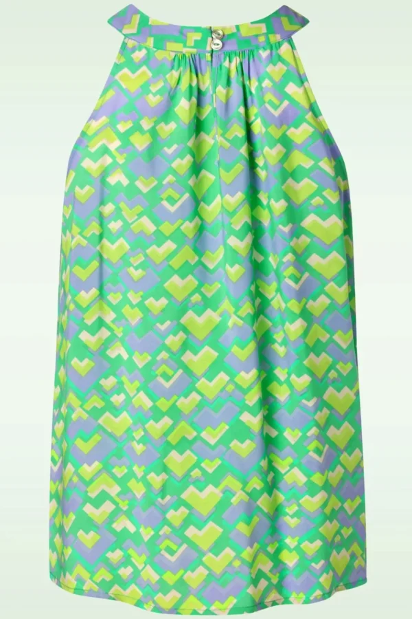 Best Sale King Louie Virna Cocktail Top In Simply Groen
