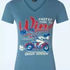 Store Queen Kerosin Wind T-Shirt In Hemelsblauw