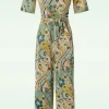 Cheap King Louie Zita Jumpsuit Frenzy In Dusty Turquoise